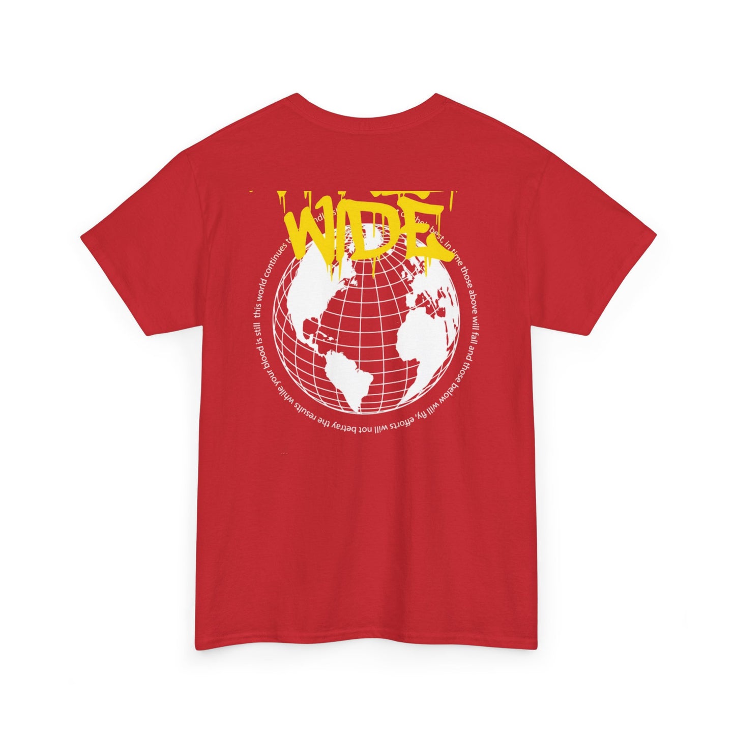 Unisex Heavy Cotton Tee - Worldwide Graphic Tee for Travel Enthusiasts