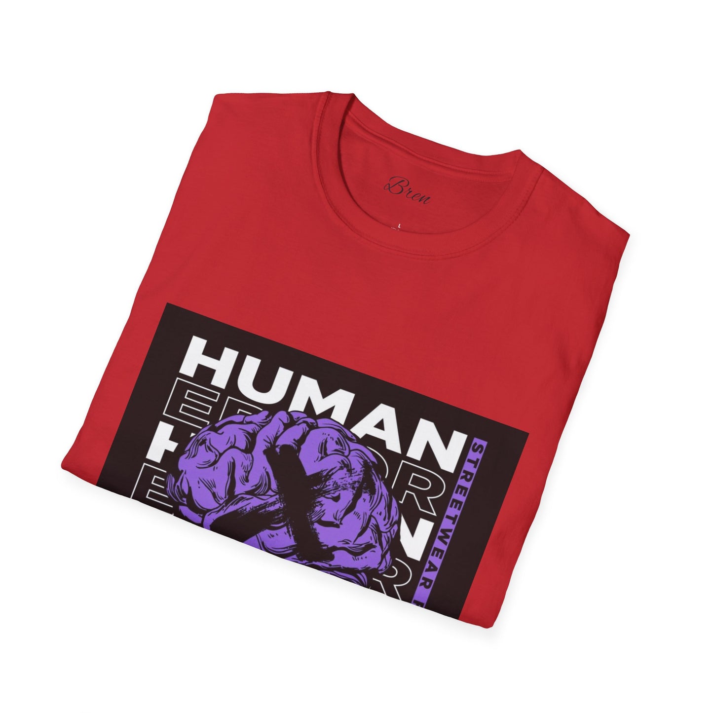 Unisex Human Error Graphic T-Shirt - Purple Design