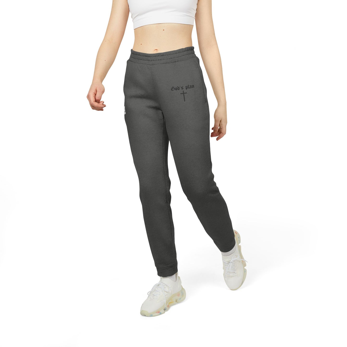 Adidas Unisex Fleece Joggers - God's Plan Sportswear