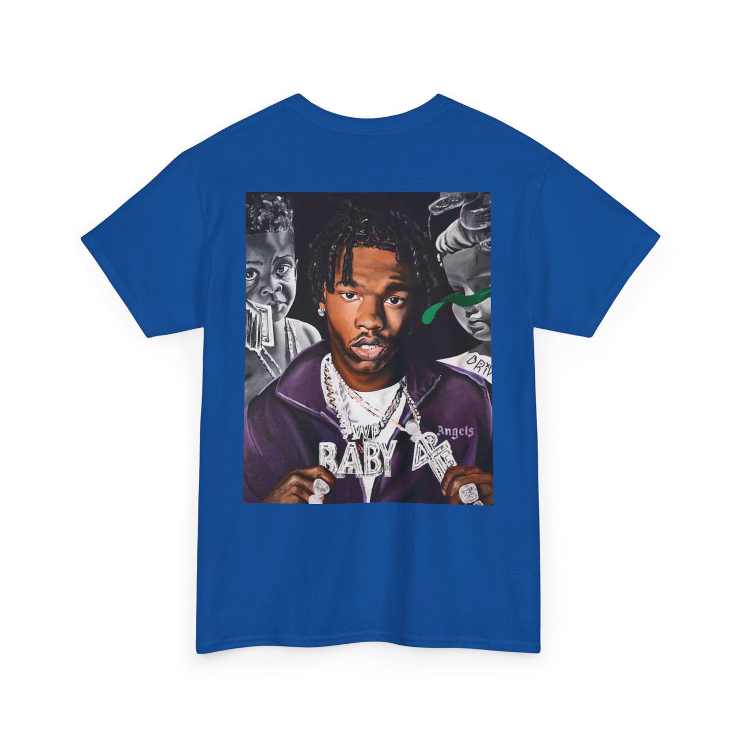 Unisex Heavy Cotton Tee - Cool Streetwear Graphic Tee featuring Lil Baby