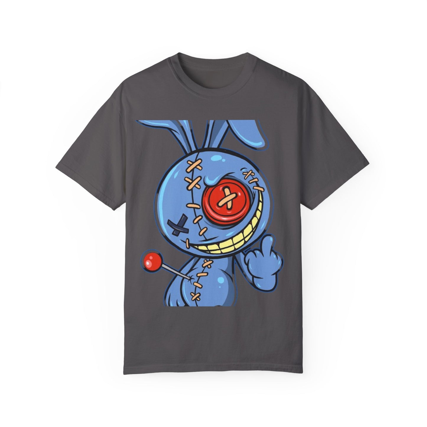 Whimsical Cartoon Bunny Unisex Garment-Dyed T-Shirt