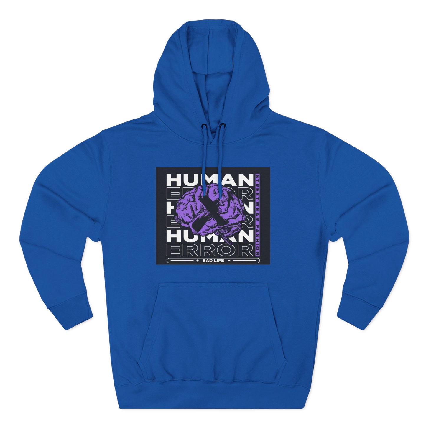 Human Error Graphic Fleece Hoodie - Cozy Streetwear for Everyday Comfort
