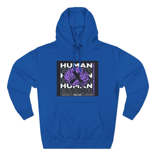 Human Error Graphic Fleece Hoodie - Cozy Streetwear for Everyday Comfort