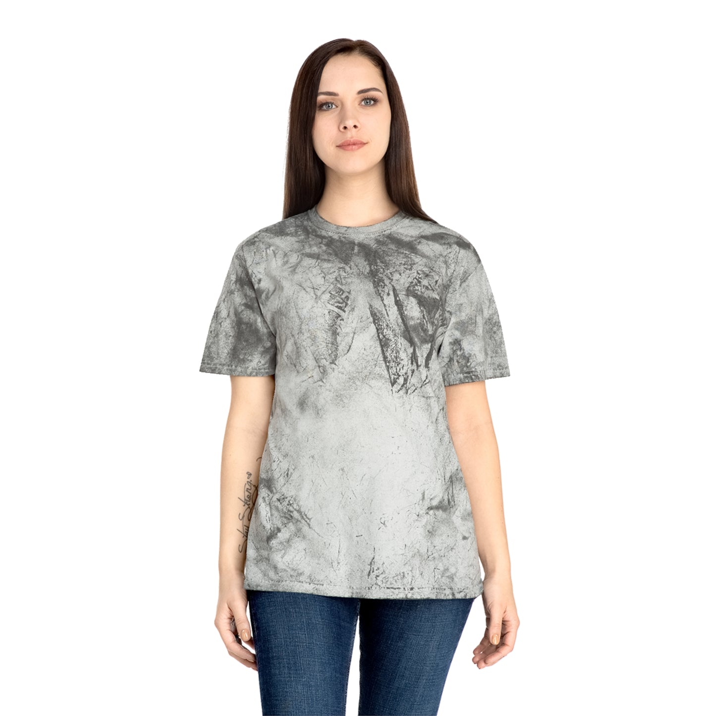 Unisex Color Blast Motivational T-Shirt - "Never Give Up" Design