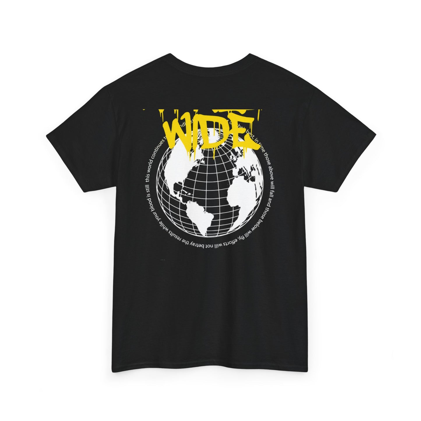 Unisex Heavy Cotton Tee - Worldwide Graphic Tee for Travel Enthusiasts