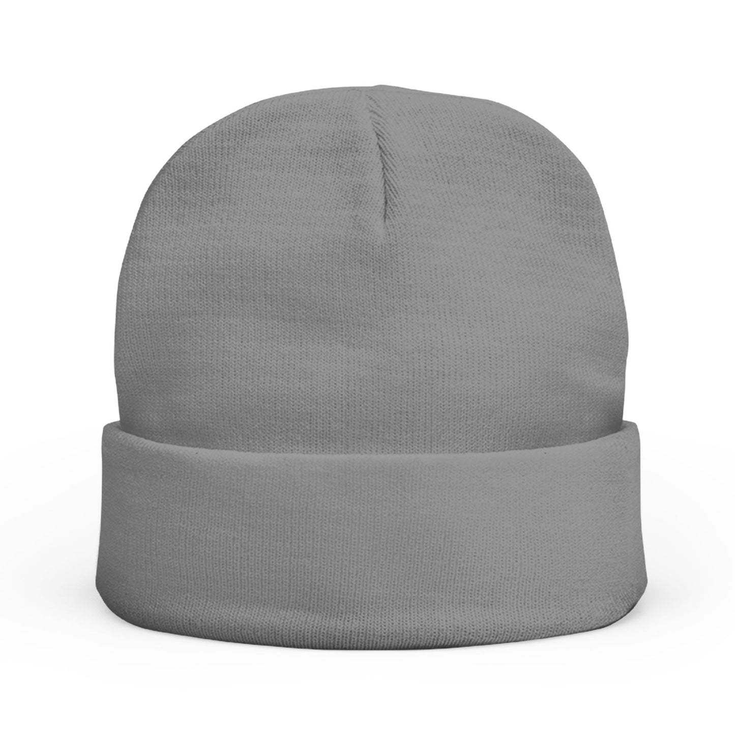 Embroidered Knit Beanie - Never Give Up Inspirational Hat