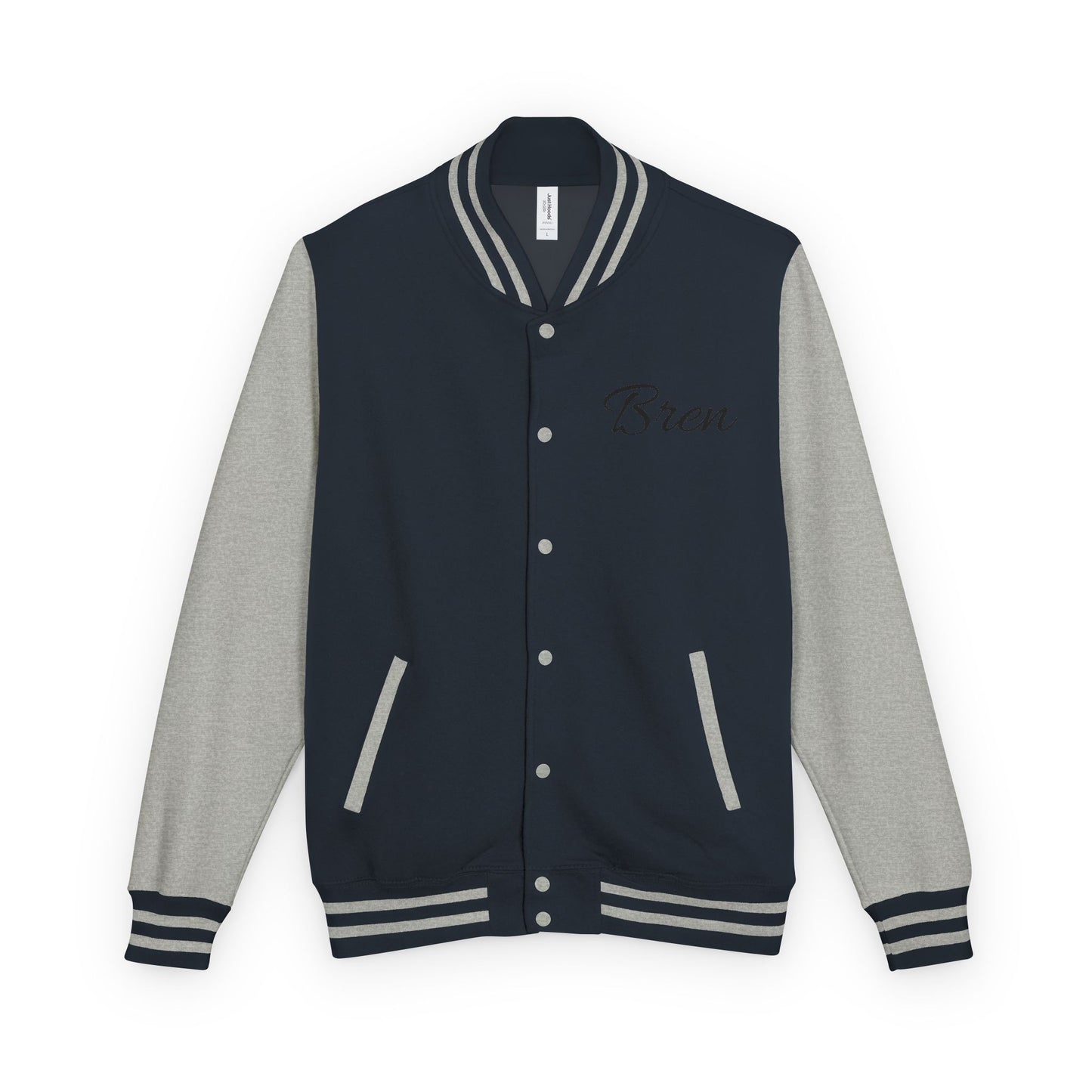 Unisex Heavyweight Letterman Jacket - Stay Strong, Never Give Up