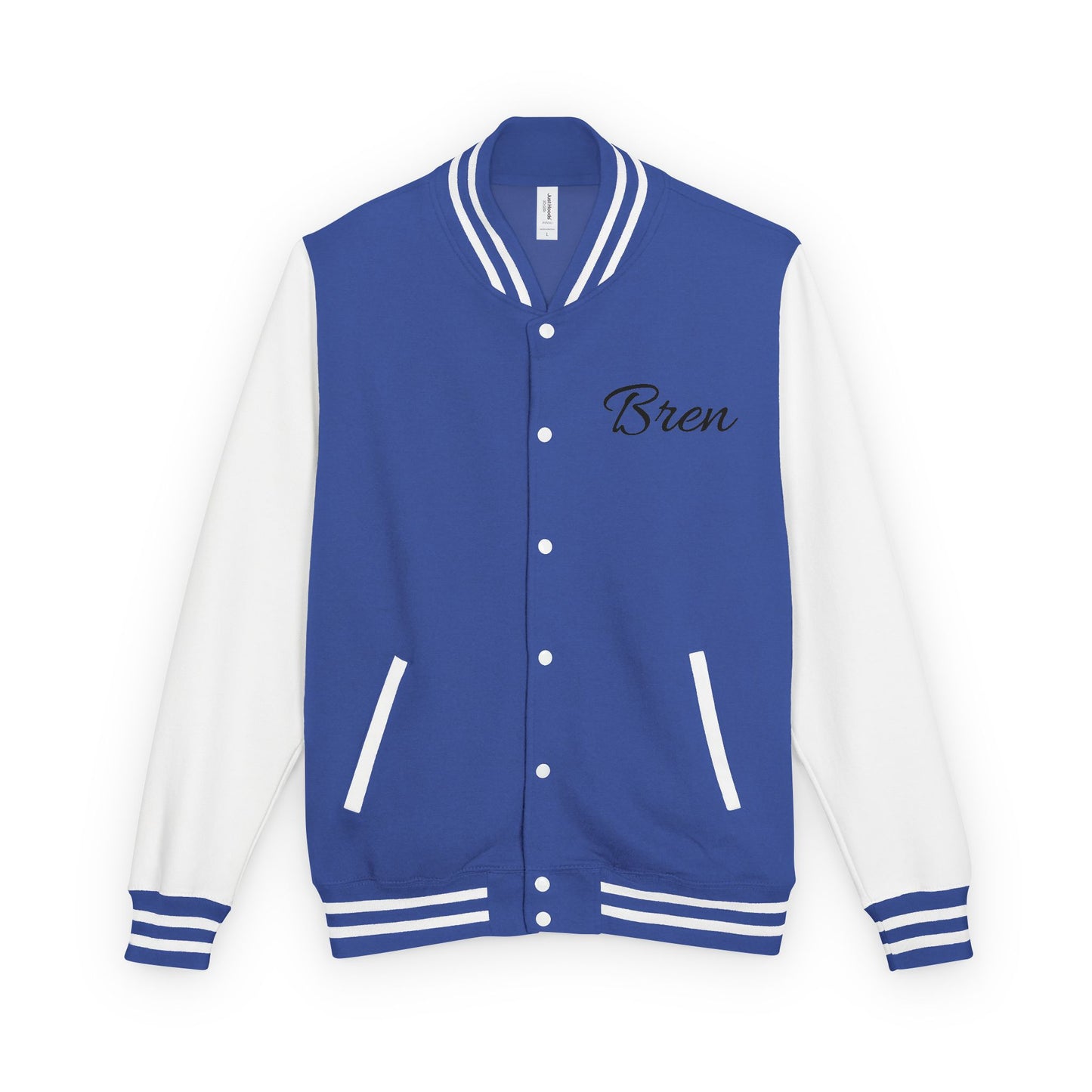 Unisex Heavyweight Letterman Jacket - Stay Strong, Never Give Up
