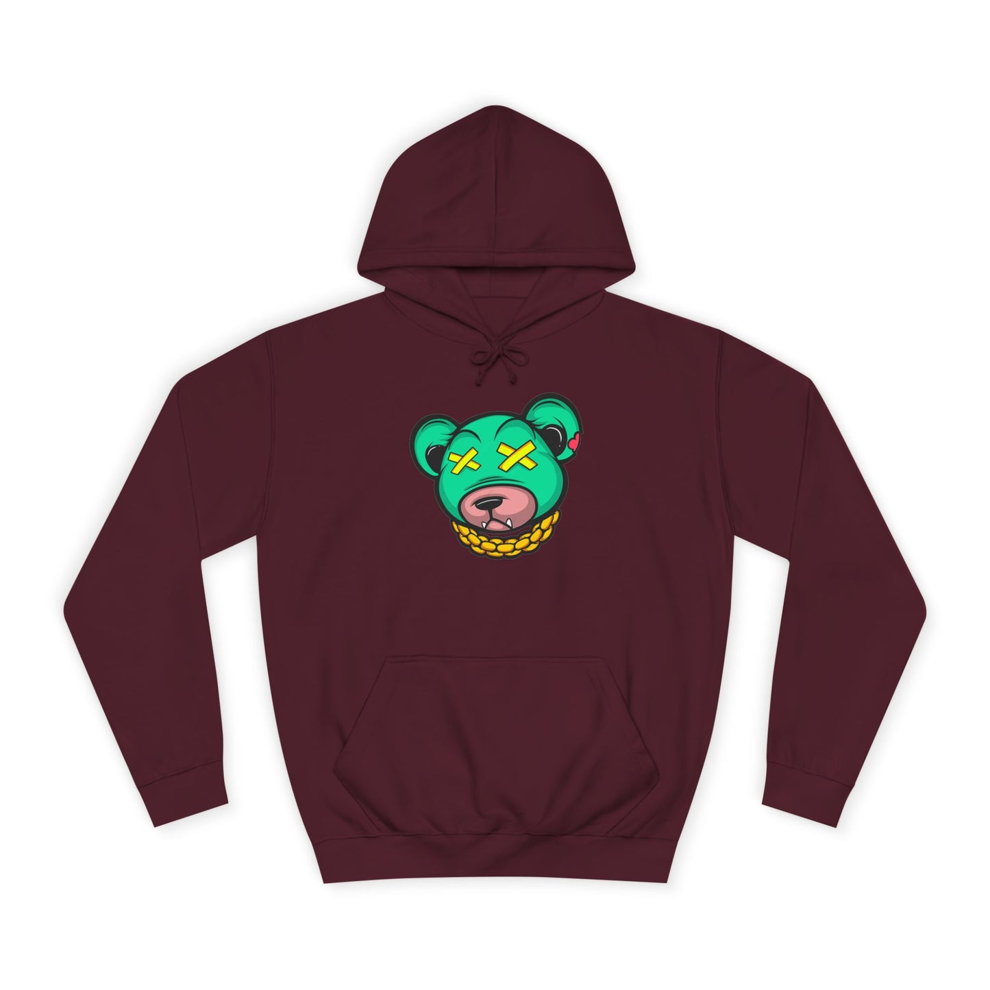 Cool Cartoon Bear Unisex College Hoodie