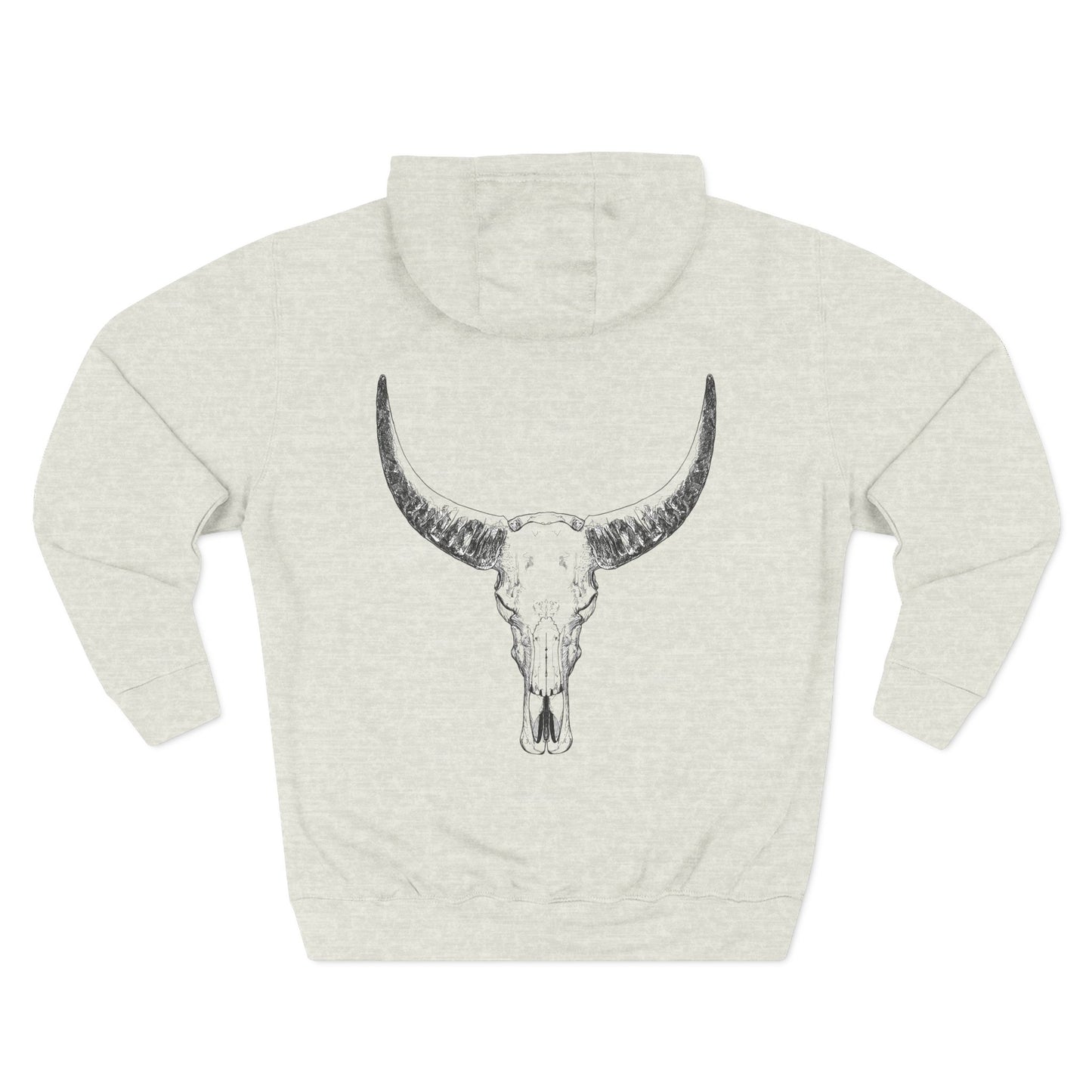 Bold Skull Design Fleece Hoodie - "I Do Not And Will Not Fear Tomorrow" Inspirational Quote