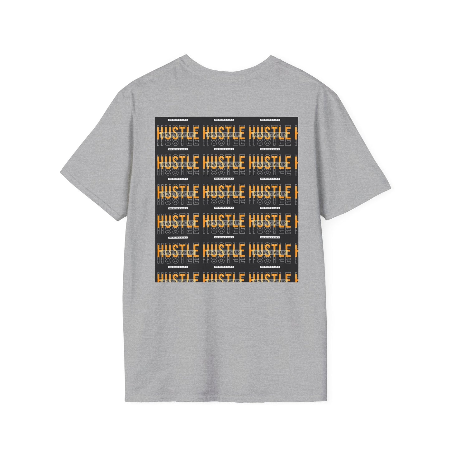 Motivational Hustle T-Shirt - Never Give Up, Unisex Softstyle Tee