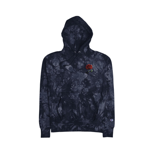 Unisex Champion Tie-Dye Hoodie with Embroidered Design - Cozy and Trendy Fashion