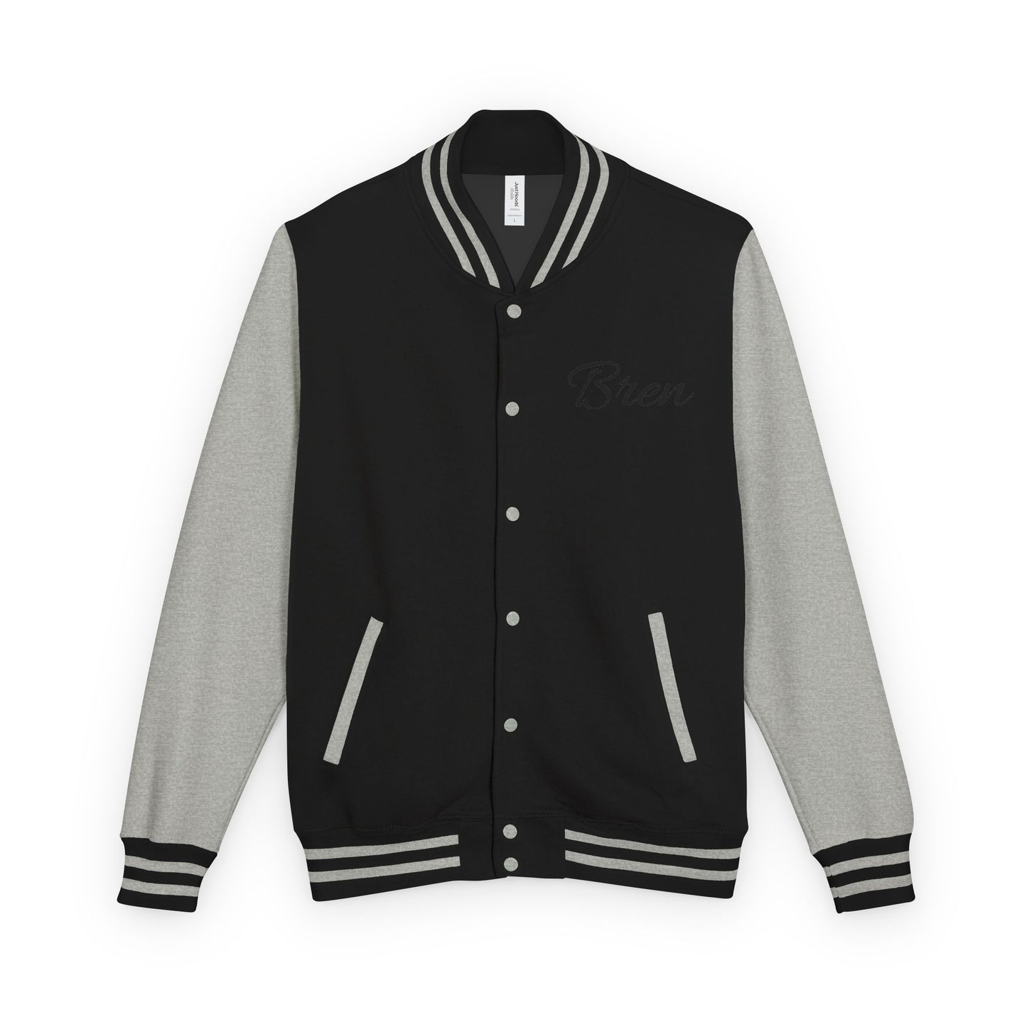 Unisex Heavyweight Letterman Jacket - Stay Strong, Never Give Up