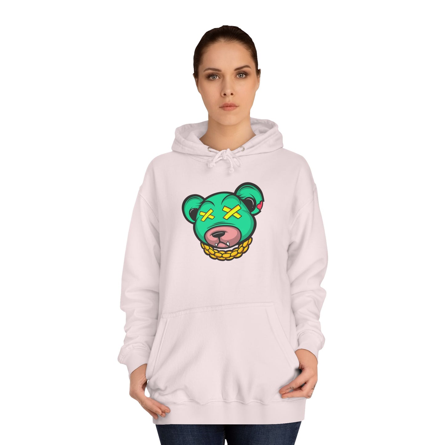 Cool Cartoon Bear Unisex College Hoodie