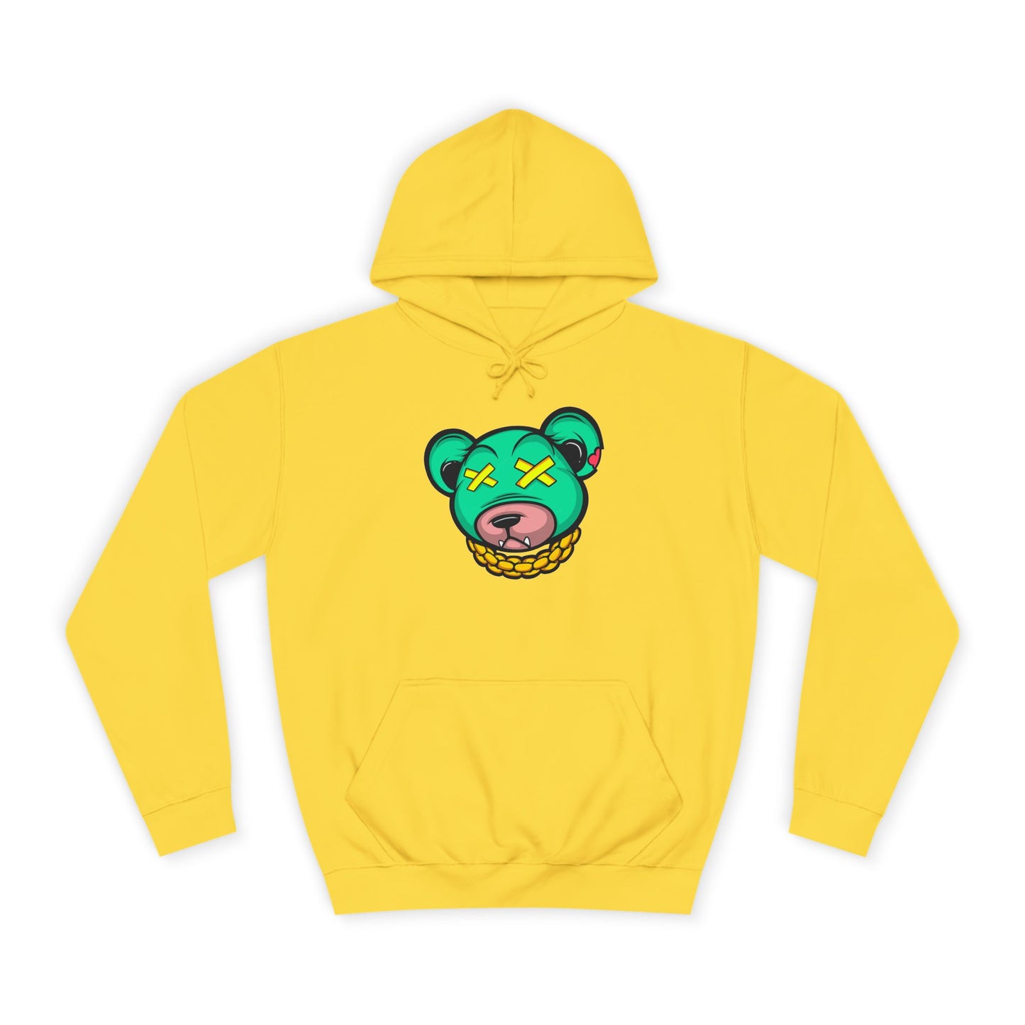 Cool Cartoon Bear Unisex College Hoodie