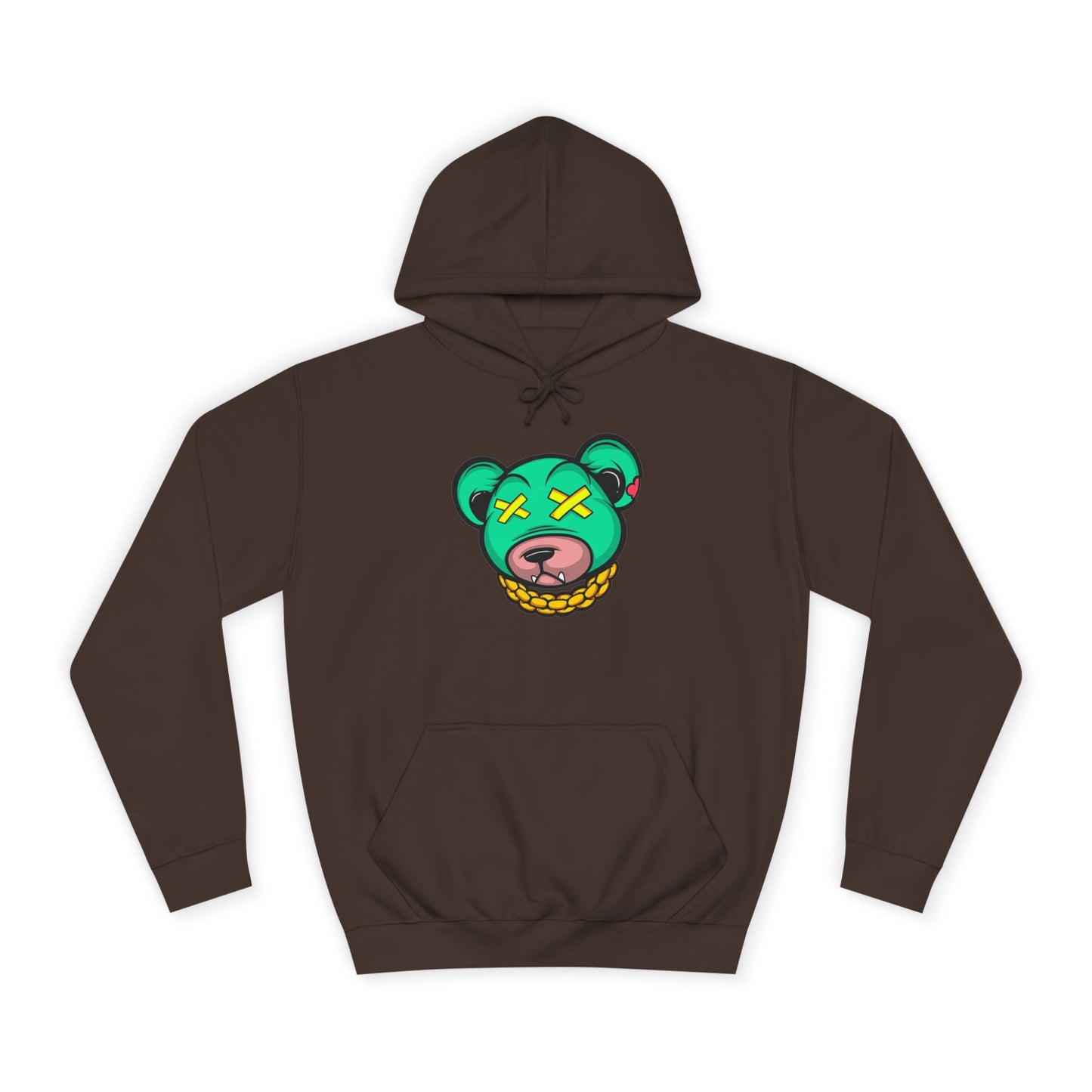 Cool Cartoon Bear Unisex College Hoodie