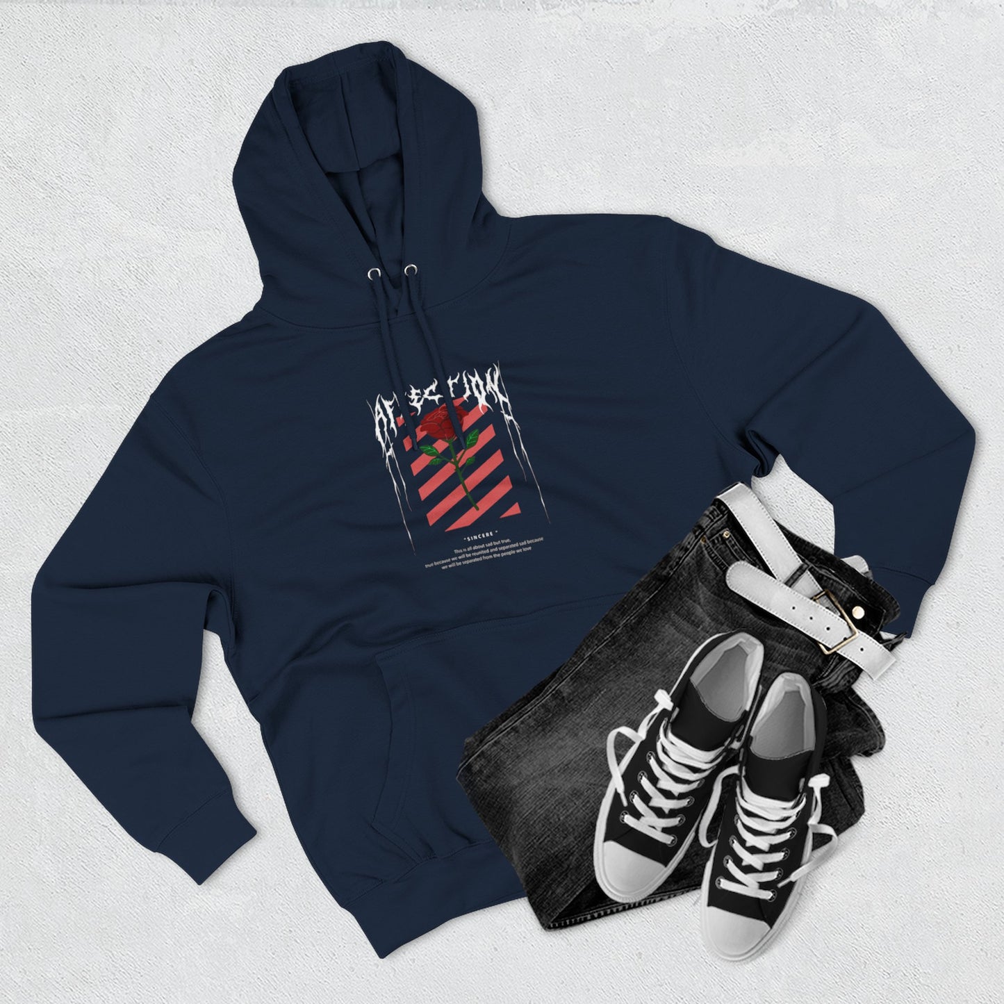 Stylish Three-Panel Fleece Hoodie – Perfect for Casual Days and Holiday Gifting