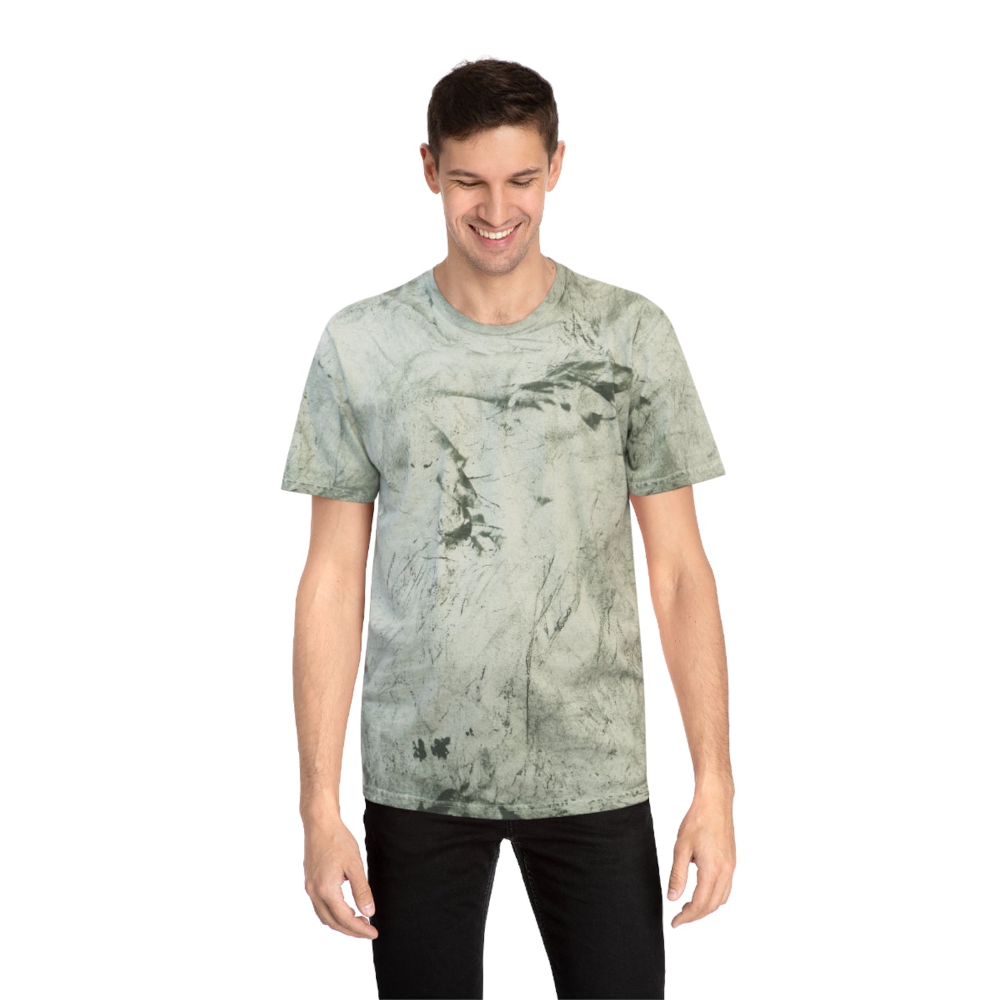 Unisex Color Blast Motivational T-Shirt - "Never Give Up" Design