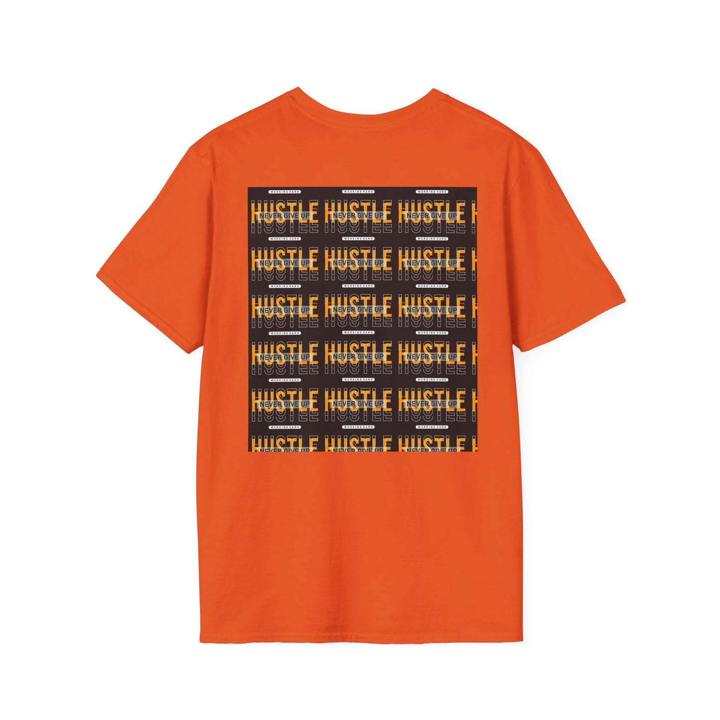 Motivational Hustle T-Shirt - Never Give Up, Unisex Softstyle Tee