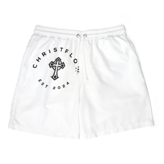 Stylish Unisex Swim Shorts with Cross Design - Perfect for Summer Fun