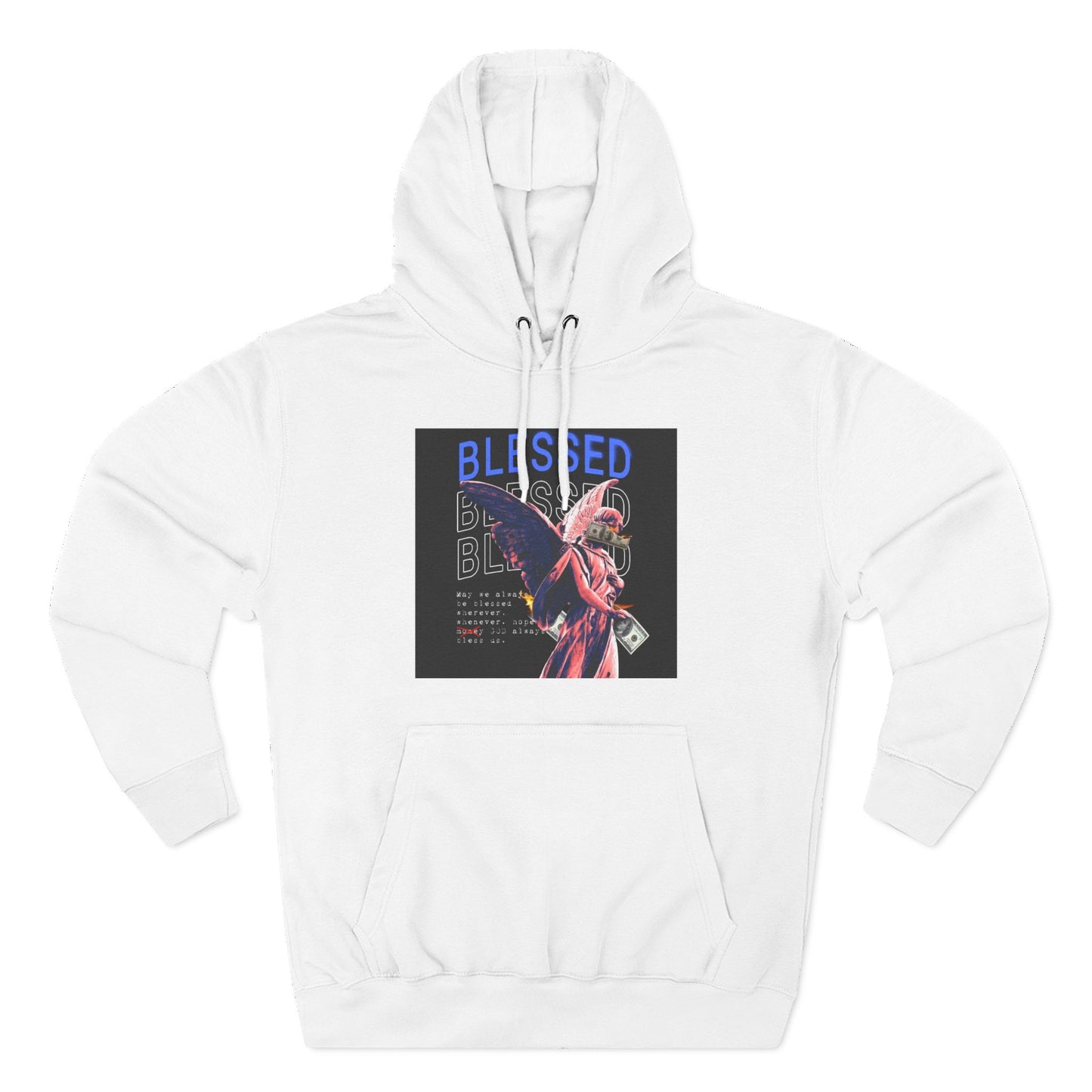 Blessed Three-Panel Fleece Hoodie - Cozy, Stylish Hoodie for Inspirational Comfort