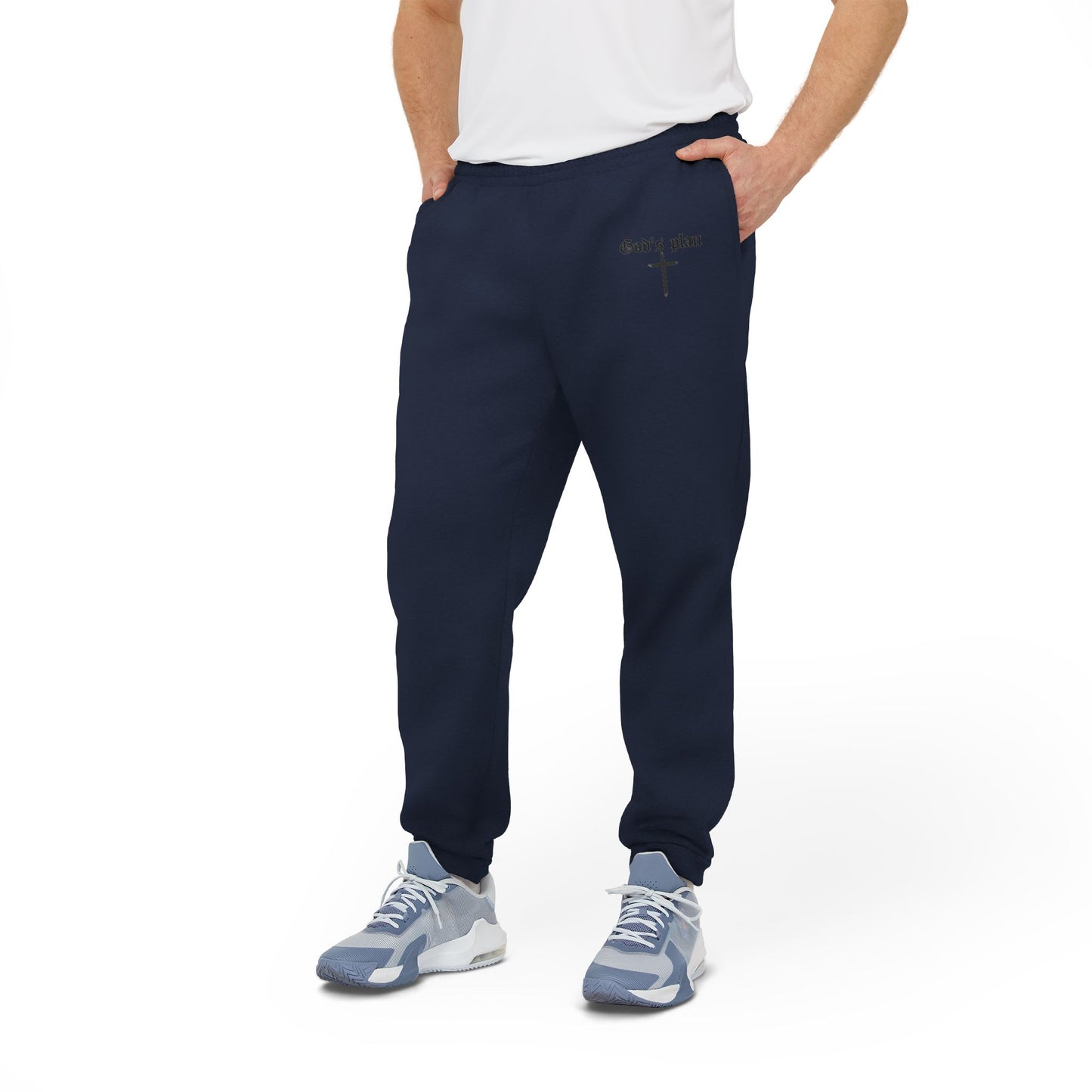 Adidas Unisex Fleece Joggers - God's Plan Sportswear