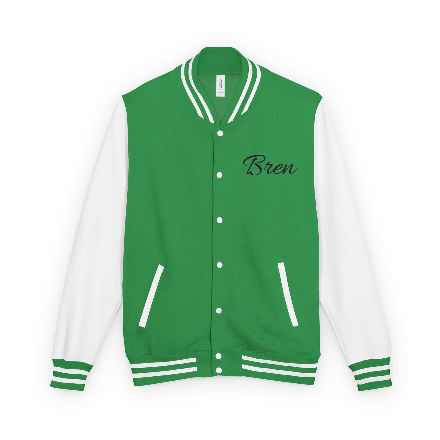 Unisex Heavyweight Letterman Jacket - Stay Strong, Never Give Up