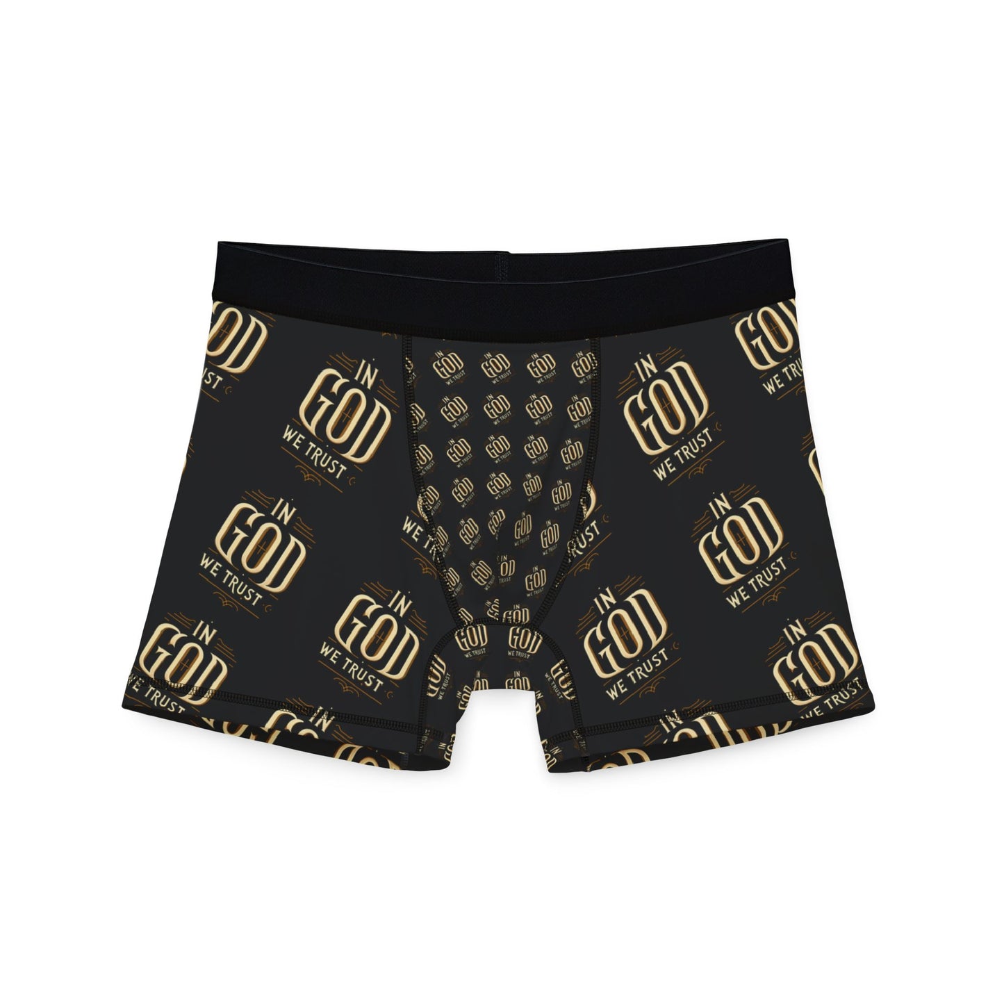 Stylish Men's Boxers with 'GOD' Design - Comfortable & Trendy Underwear