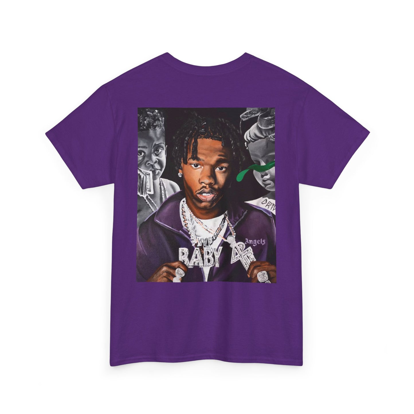 Unisex Heavy Cotton Tee - Cool Streetwear Graphic Tee featuring Lil Baby