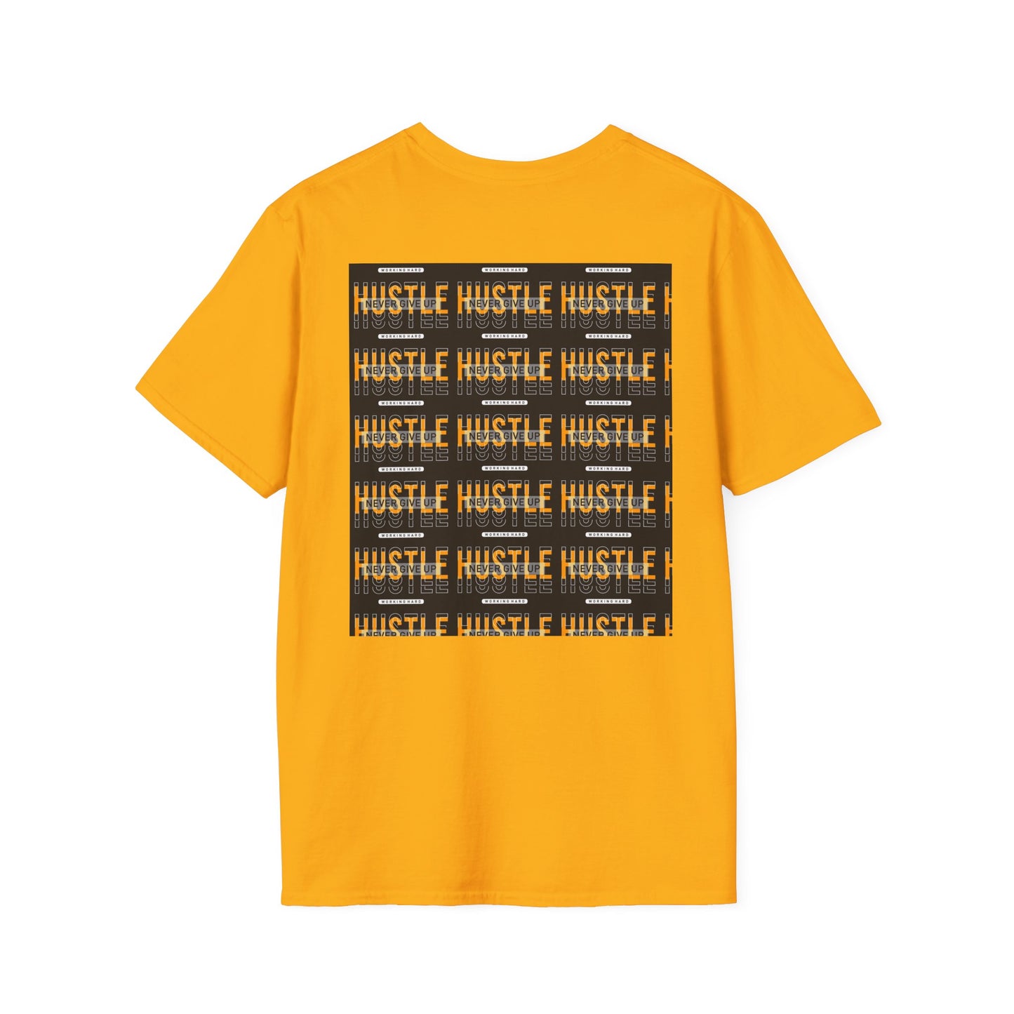 Motivational Hustle T-Shirt - Never Give Up, Unisex Softstyle Tee