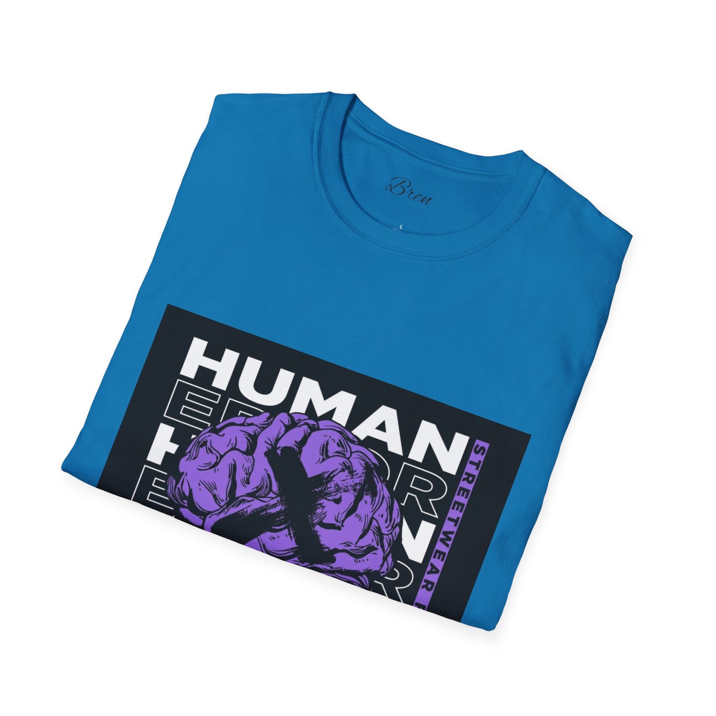 Unisex Human Error Graphic T-Shirt - Purple Design
