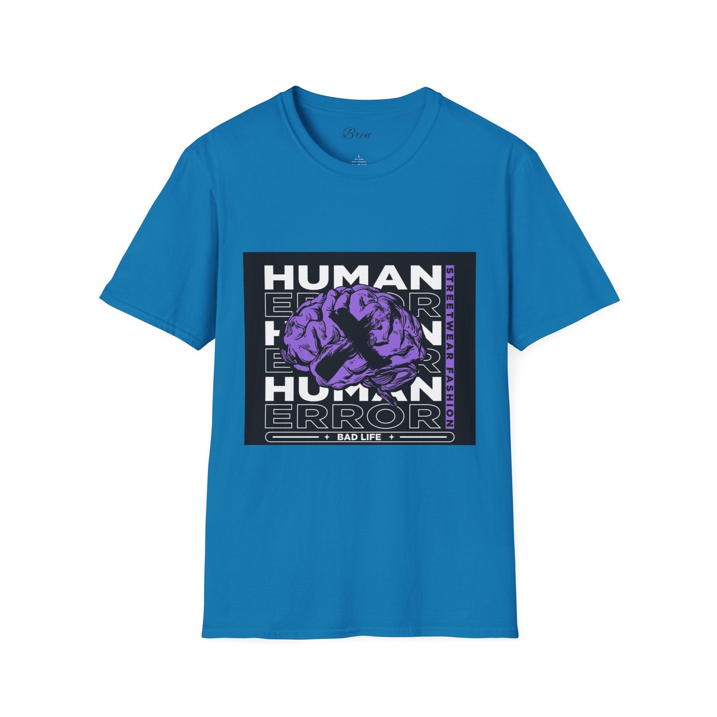 Unisex Human Error Graphic T-Shirt - Purple Design