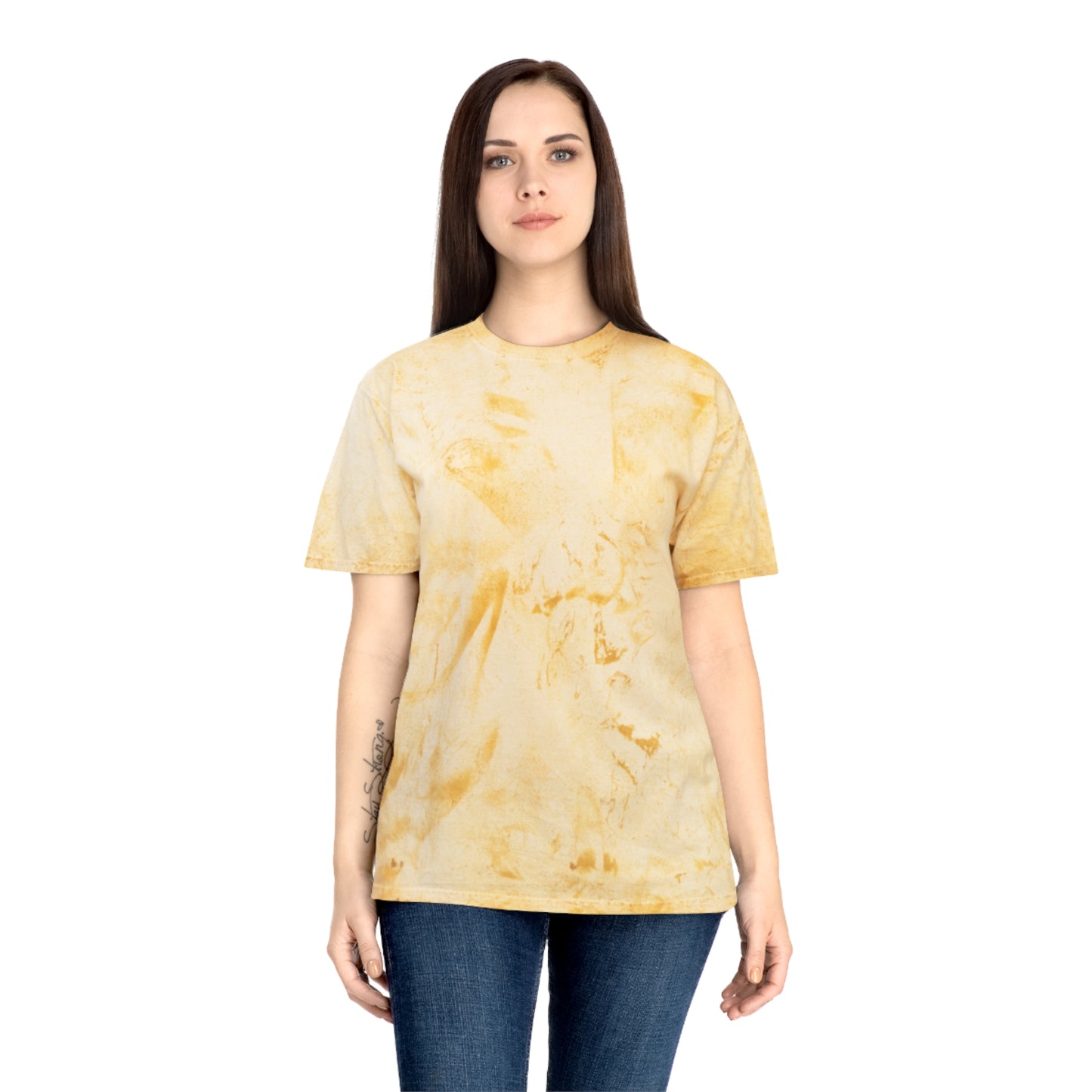 Unisex Color Blast Motivational T-Shirt - "Never Give Up" Design