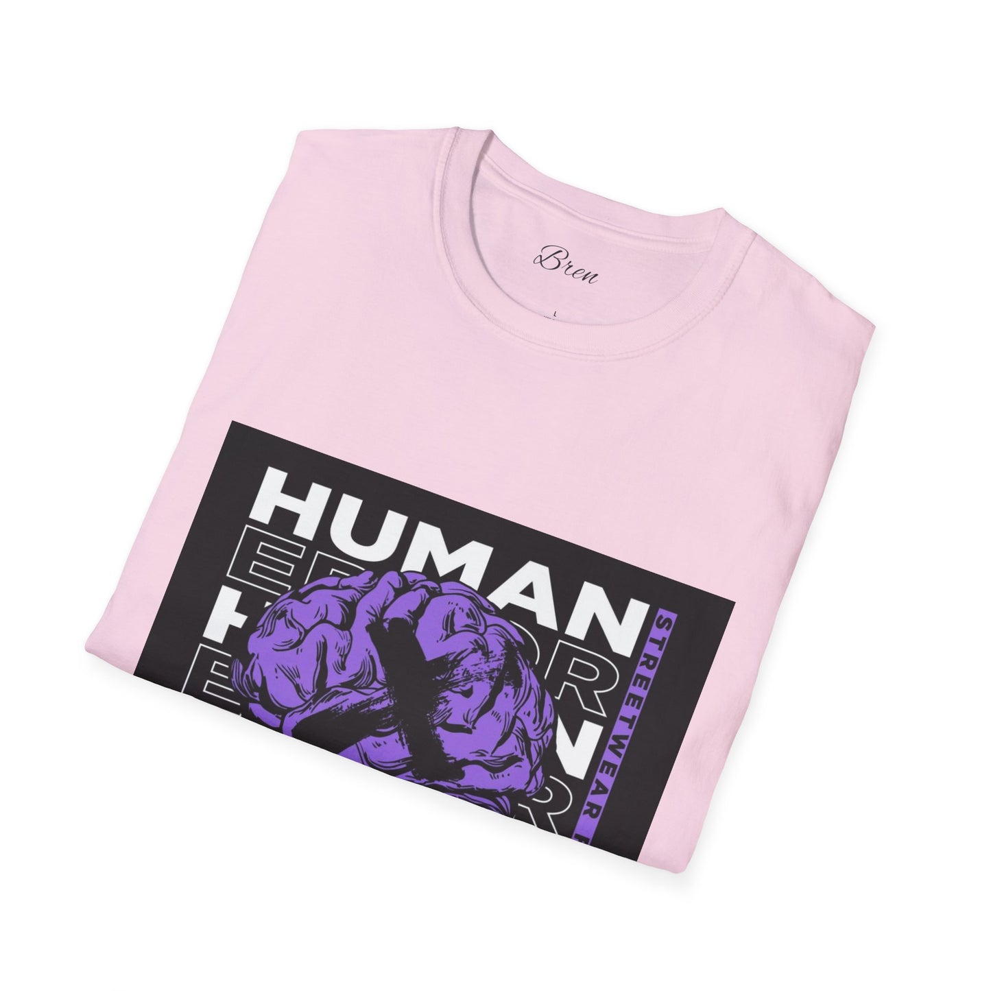 Unisex Human Error Graphic T-Shirt - Purple Design