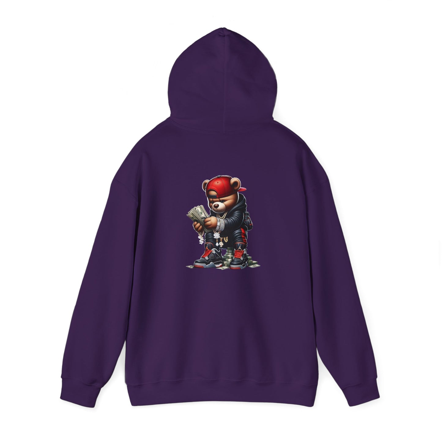 Hustle Bear Unisex Heavy Blend™ Hooded Sweatshirt | Motivational Streetwear for Entrepreneurs