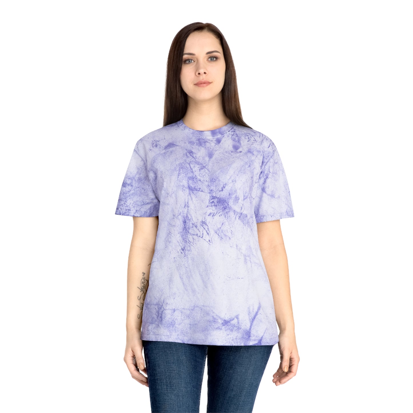 Unisex Color Blast Motivational T-Shirt - "Never Give Up" Design