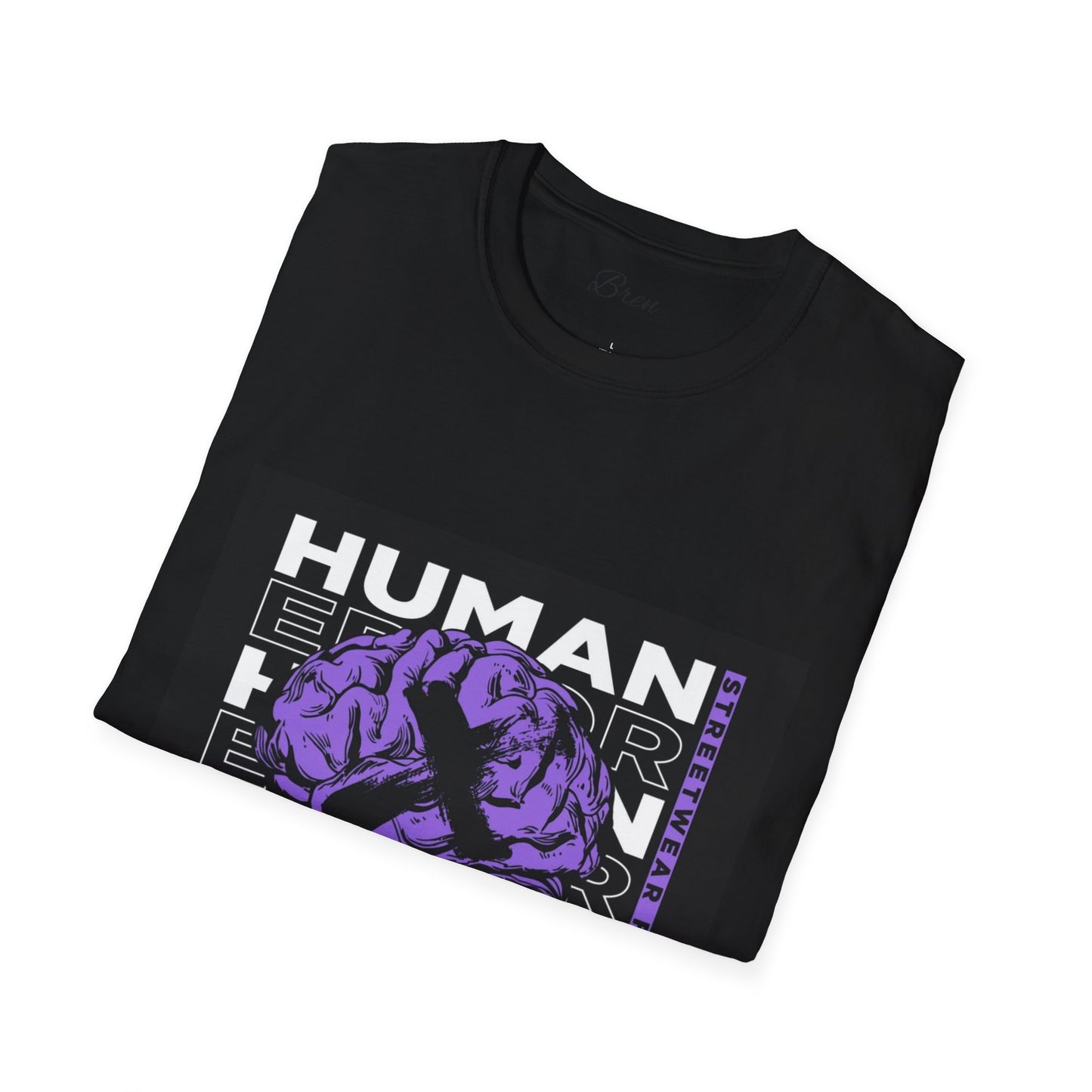 Unisex Human Error Graphic T-Shirt - Purple Design