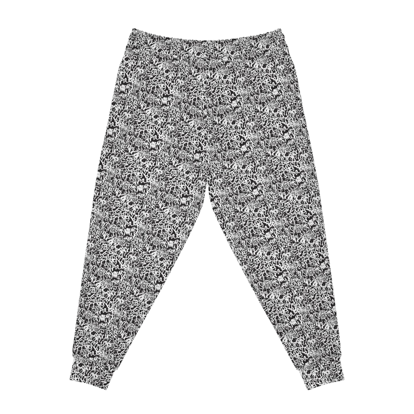 Stylish Black & White Athletic Joggers for Active Lifestyle