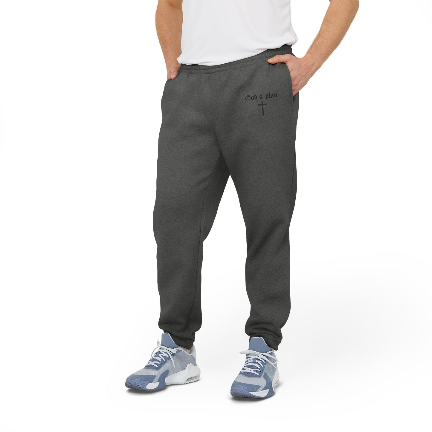 Adidas Unisex Fleece Joggers - God's Plan Sportswear
