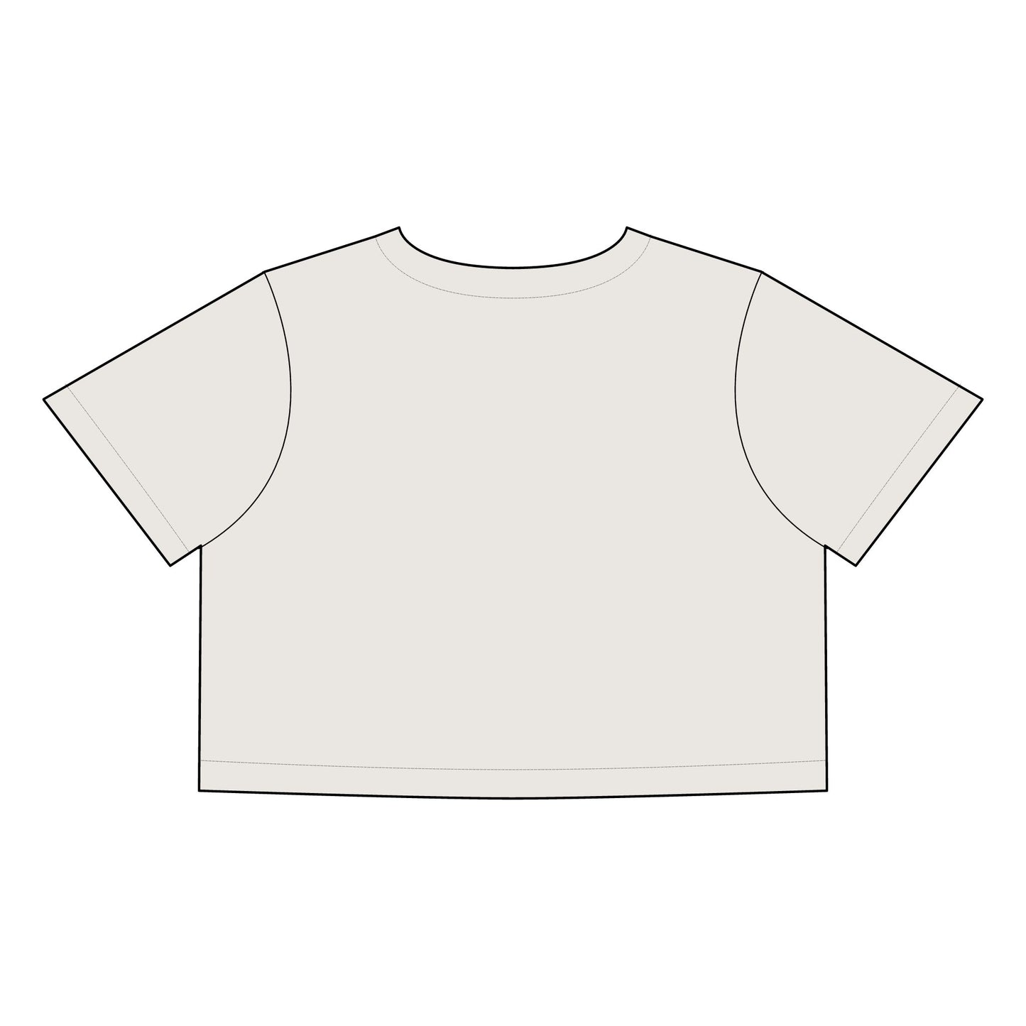 Surfing Bunny Women's Heavy Faded Crop Tee - Relaxed Summer Vibe