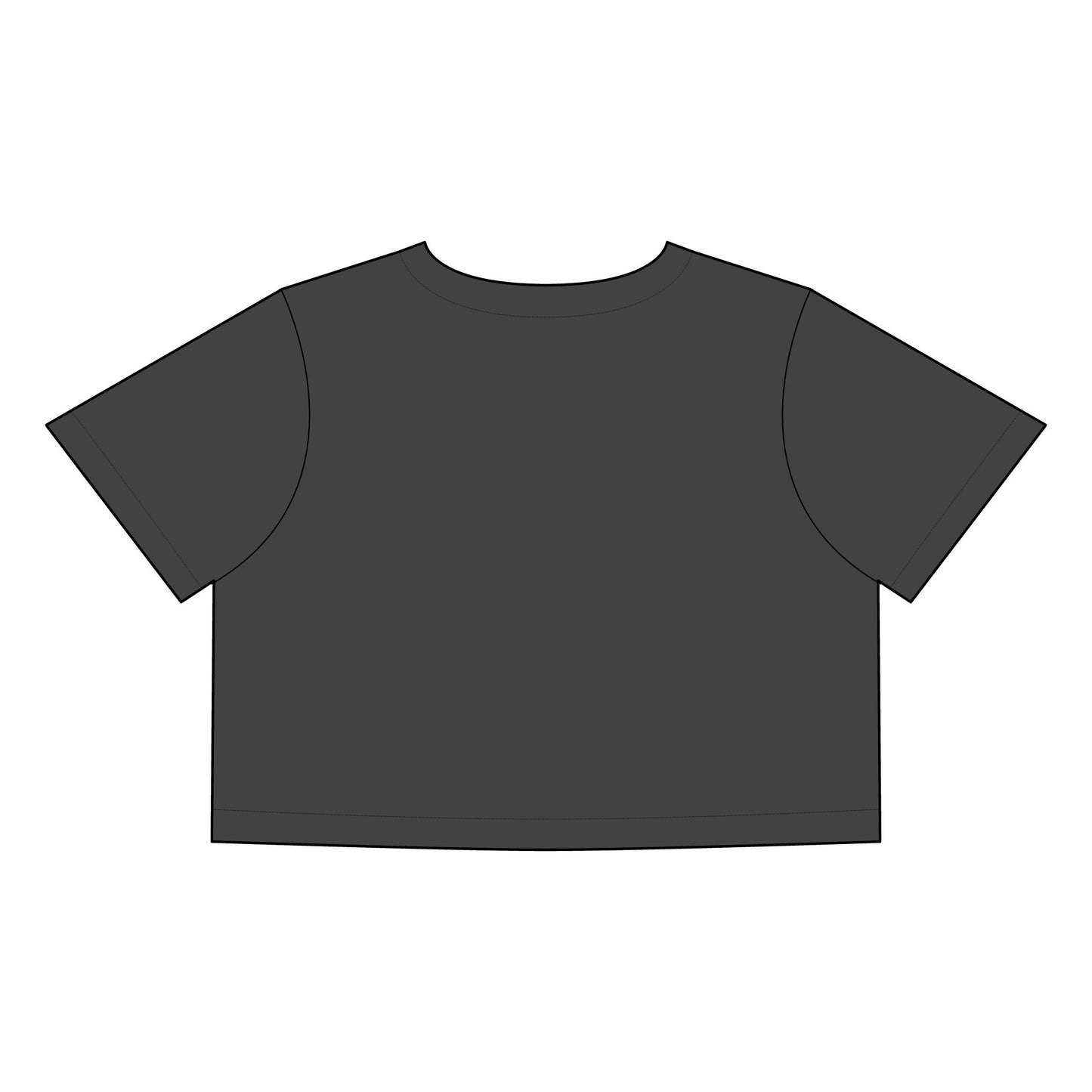 Surfing Bunny Women's Heavy Faded Crop Tee - Relaxed Summer Vibe