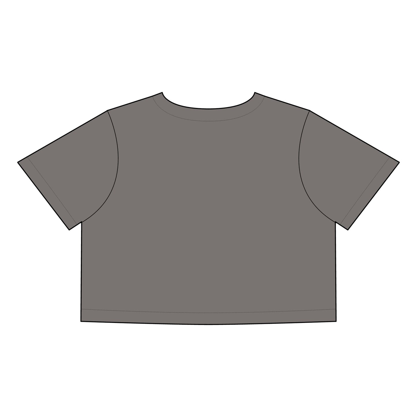 Surfing Bunny Women's Heavy Faded Crop Tee - Relaxed Summer Vibe