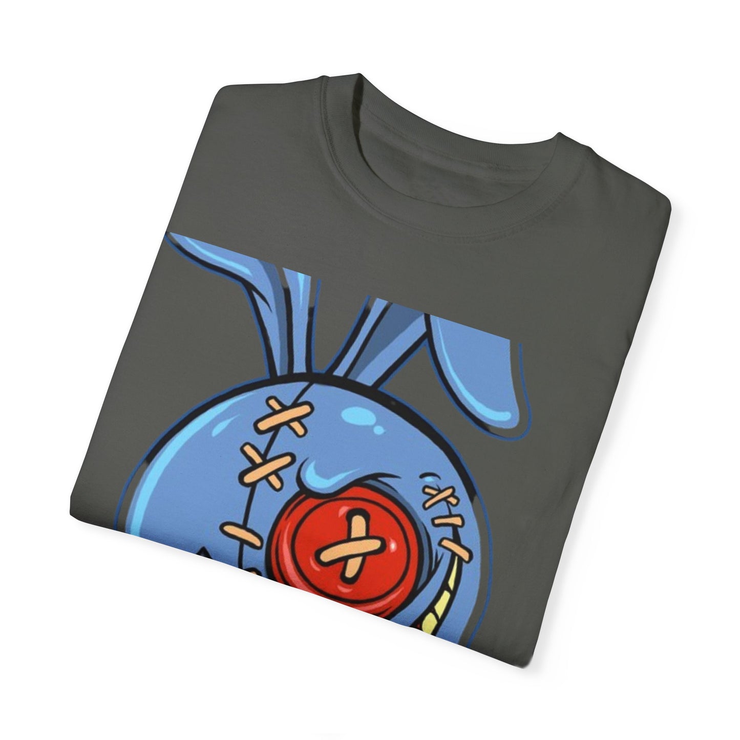 Whimsical Cartoon Bunny Unisex Garment-Dyed T-Shirt