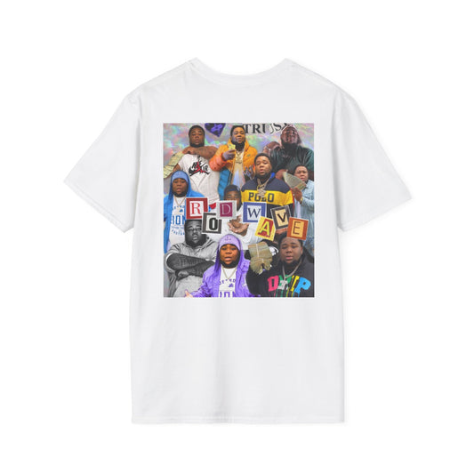 Unisex Softstyle T-Shirt with Ridwave Graphic - Casual Streetwear for Music Lovers