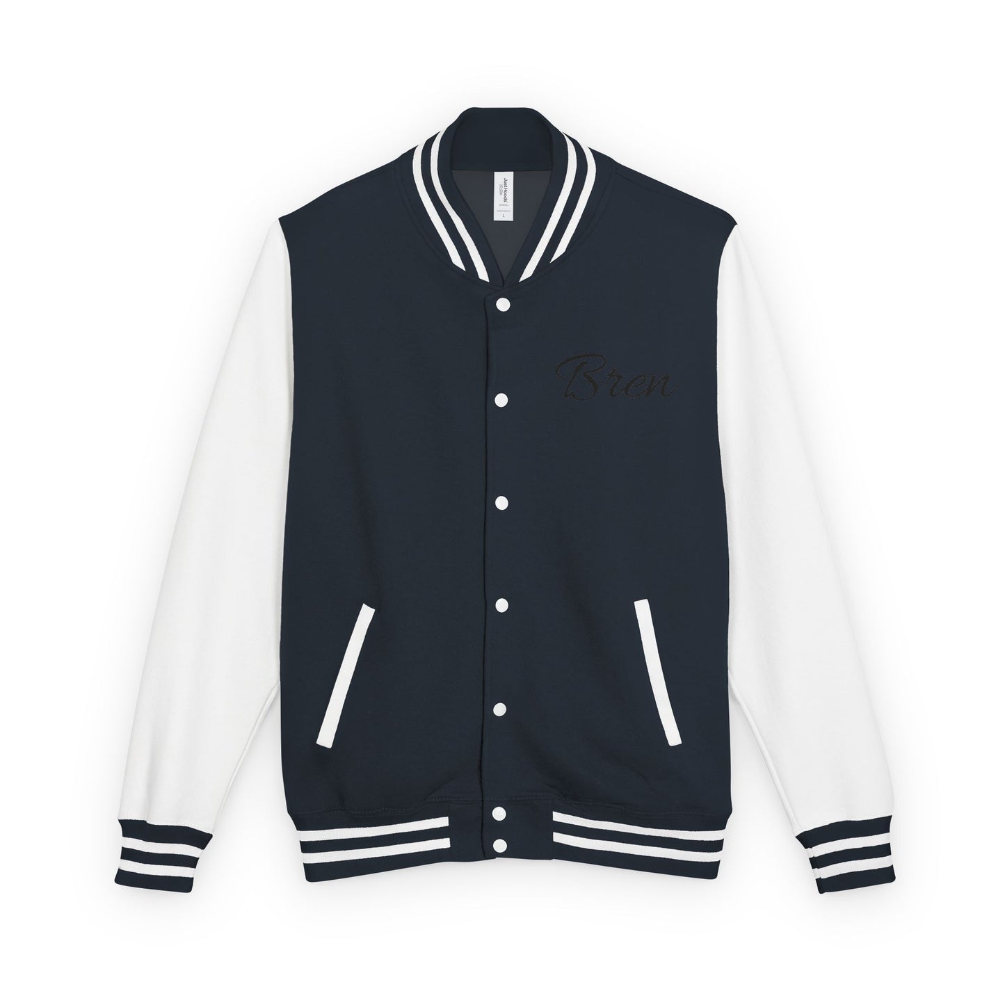 Unisex Heavyweight Letterman Jacket - Stay Strong, Never Give Up