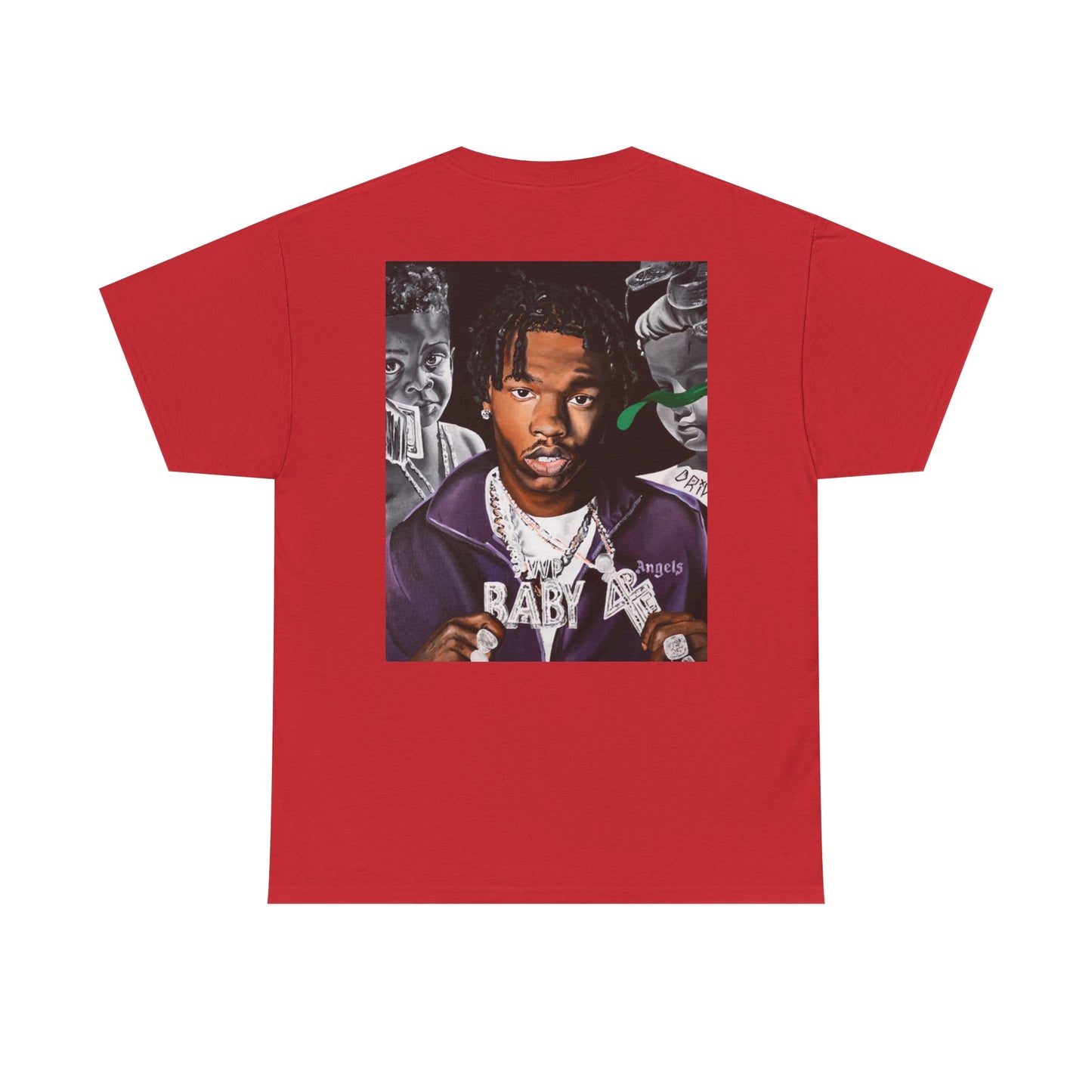 Unisex Heavy Cotton Tee - Cool Streetwear Graphic Tee featuring Lil Baby