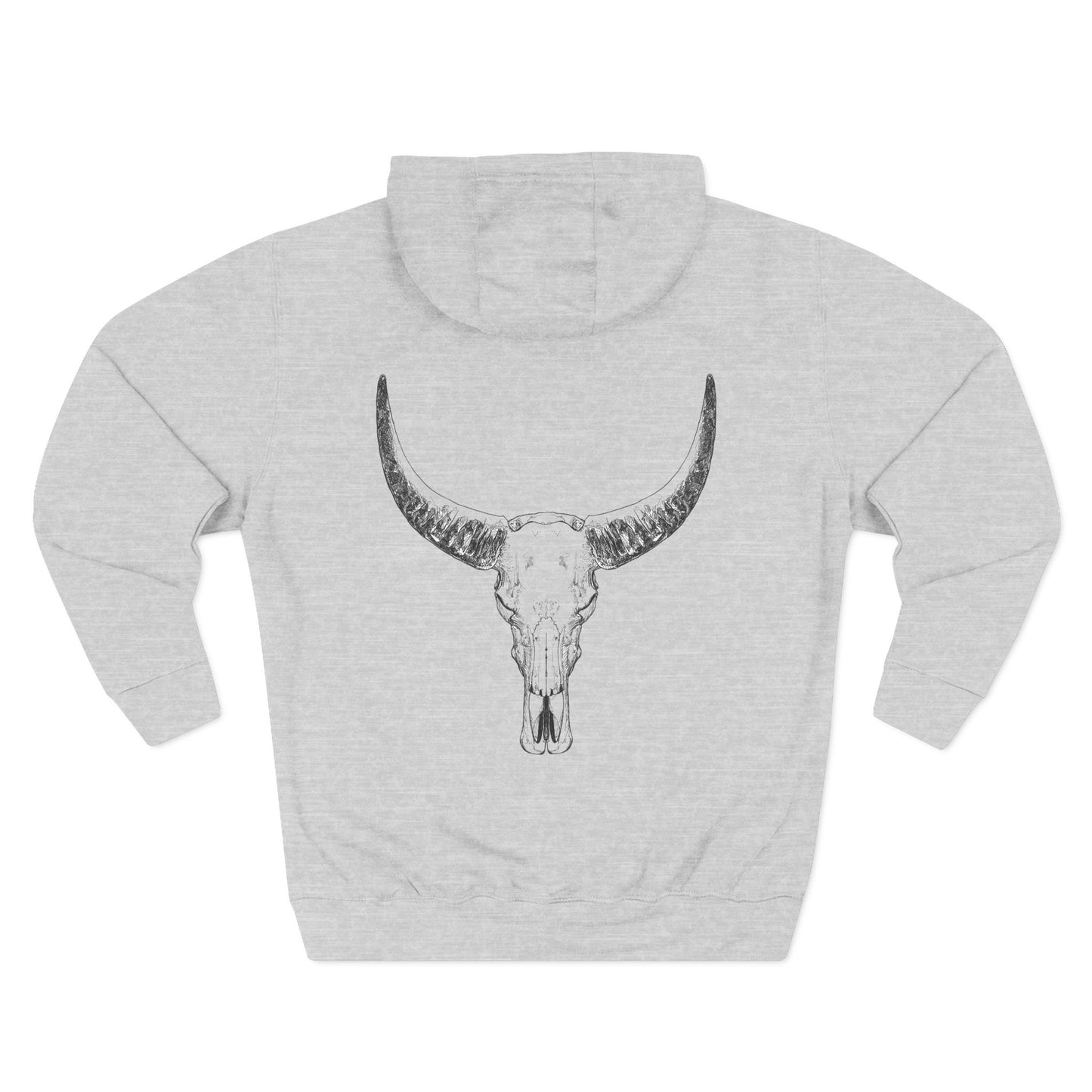 Bold Skull Design Fleece Hoodie - "I Do Not And Will Not Fear Tomorrow" Inspirational Quote