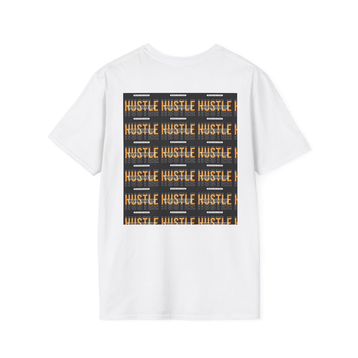 Motivational Hustle T-Shirt - Never Give Up, Unisex Softstyle Tee