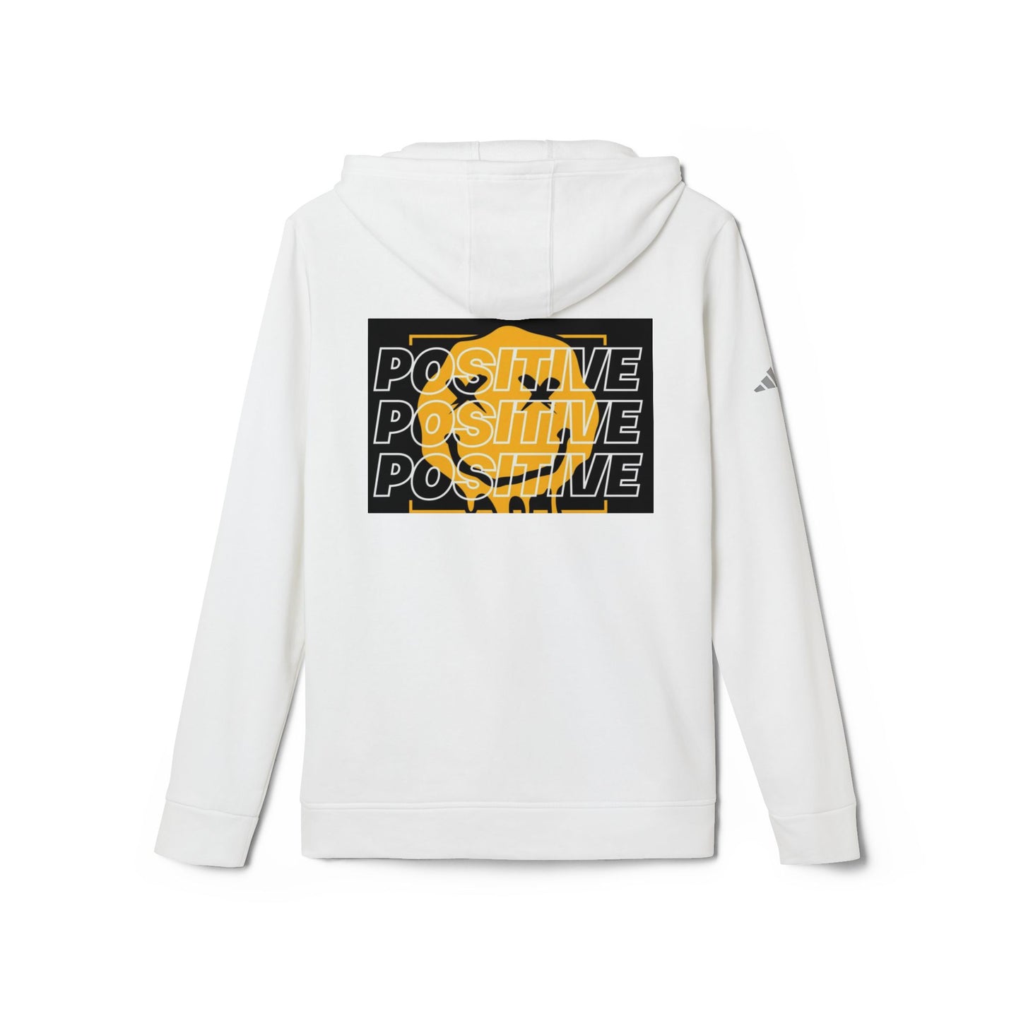 Unisex Fleece Hoodie with Positive Vibes Design