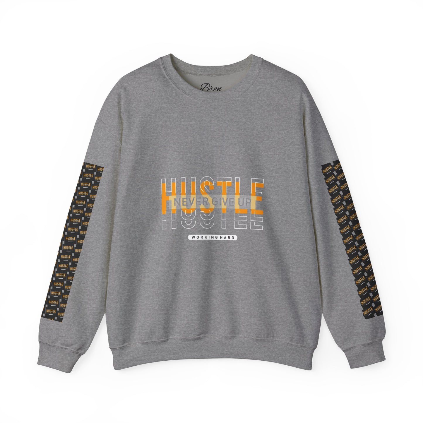 Hustle Crewneck Sweatshirt - Unisex Heavy Blend™ - Motivational Design